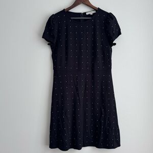 LOFT Black‎ Sheath Short Sleeve Midi Dress - 10
